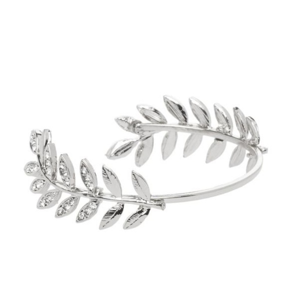 JustFab | Silver Color Leaves Bracelet - Picture 2 of 8